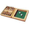 Juego de mesa de ajedrez de madera Juego de mesa plegable portátil para niños Diversión